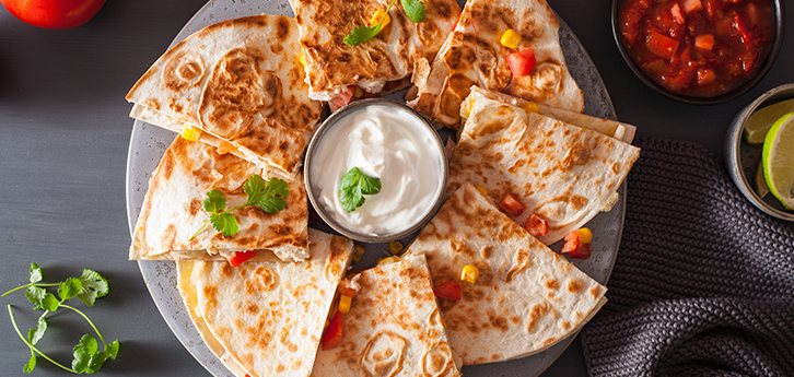 Del Monte CHICKEN BURJI QUESADILLA Recipe